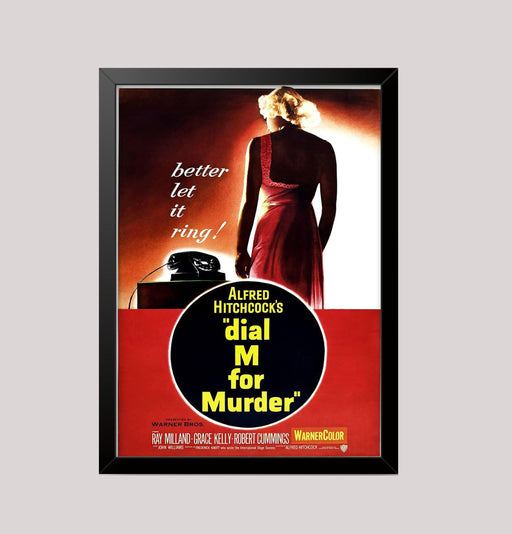 Dial M for Murder Alfred Hitchcock Vintage Classic Alternative movie Poster Wall Art Print wall art poster – printed in Yorkshire