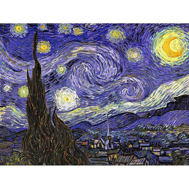Vincent Van Gogh Starry Night Old Master Painting Art Print Poster Wall DŽcor A4 and A3 wall art poster – printed in Yorkshire