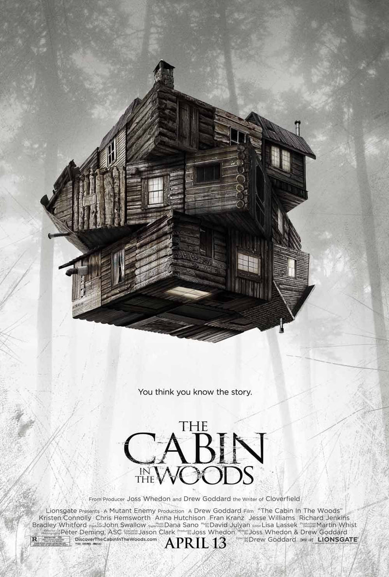 The Cabin In The Woods 2012 Horror Film Movie Poster Print Joss Whedon wall art poster – printed in Yorkshire