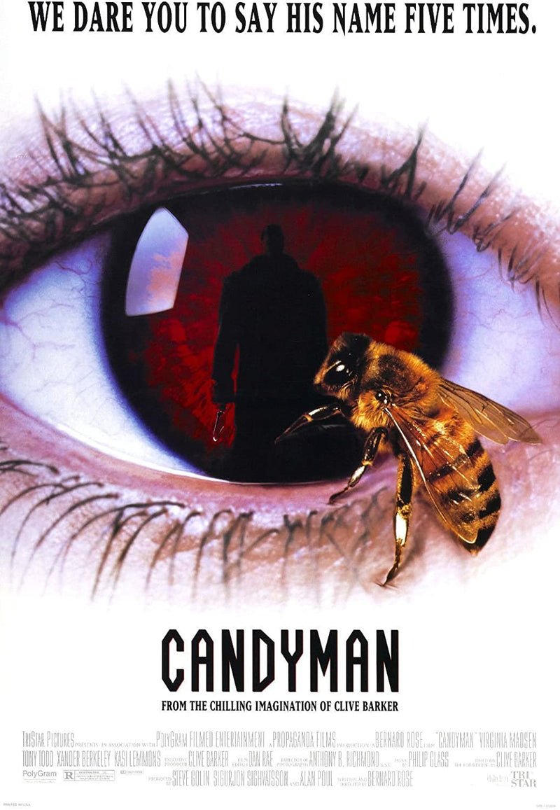 Candyman 1992 Supernatural Cult Vintage Horror Film Movie Poster Print wall art poster – printed in Yorkshire
