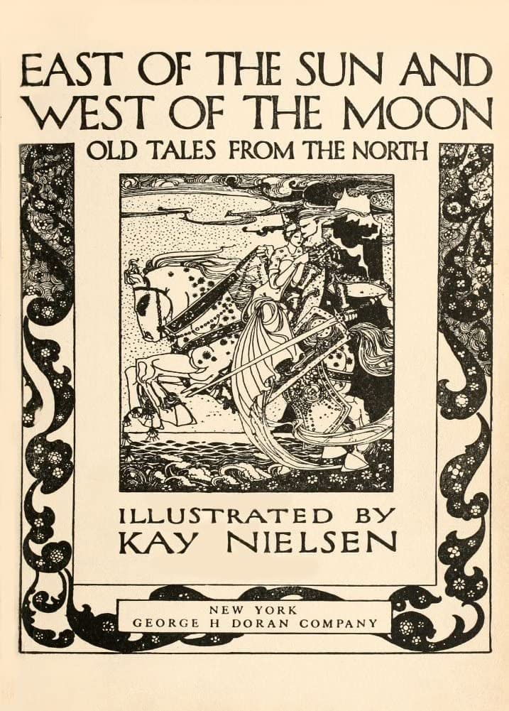 RPW Roystone Print Works Kay Nielsen 'East of The Sun and West of The Moon, Reproduction 250gsm A4 & A3 Vintage Classic Art Nouveau Poster wall art poster – printed in Yorkshire