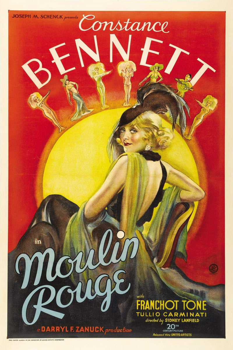 Moulin Rouge Noir Vintage Movie Poster Art Print A3 42x30cm wall art poster – printed in Yorkshire