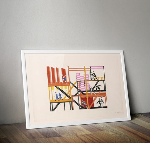 Alexandra Exter 'Project for an Operatta', Poland, 1927, Reproduction 250gsm A4 & A3 Vintage Shakespeare Ballet Poster Print wall art poster – printed in Yorkshire