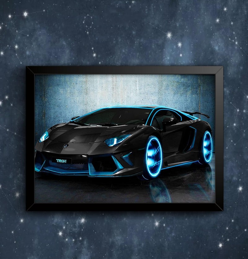 Lamborghini Aventador Car Art Photograph Poster Wall Art Print A4 / A3 Framed unframed wall art poster – printed in Yorkshire
