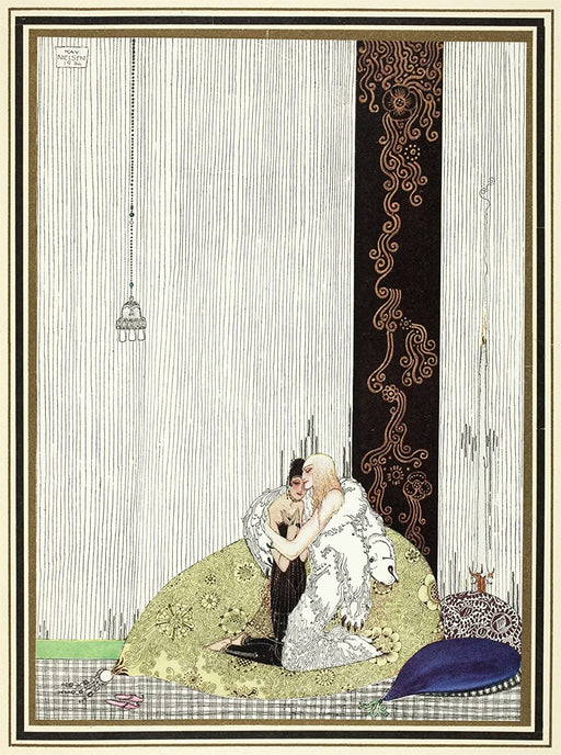 RPW Roystone Print Works Kay Nielsen 'The Lad in The Bear's Skin', from 'East of The Sun and West of The Moon', Denmark, 1914, Reproduction 250gsm A4 & A3 Vintage Classic Art Nouveau Poster wall art poster – printed in Yorkshire