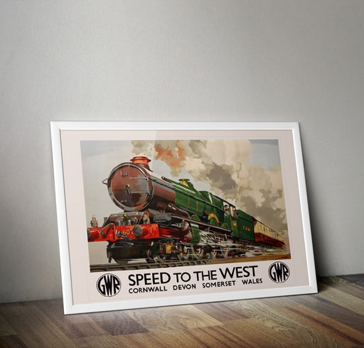 Vintage Torquay Devon UK England Travel Railway Poster Wall Art Print A4 & A3 wall art poster – printed in Yorkshire