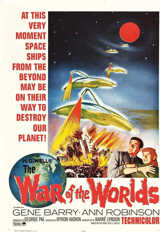Vintage War of the worlds Sci-Fi Movie Wall Art Poster Print wall art poster – printed in Yorkshire