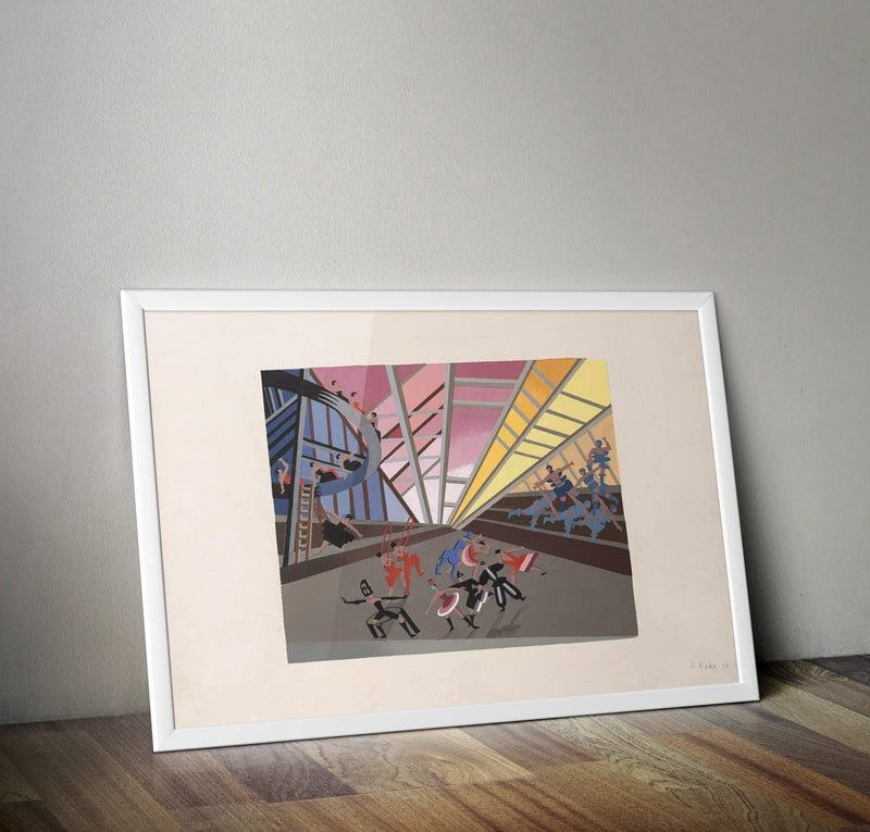 Alexandra Exter 'Project Review', Poland, 1927, Reproduction 250gsm A4 & A3 Vintage Ballet Poster Print wall art poster – printed in Yorkshire