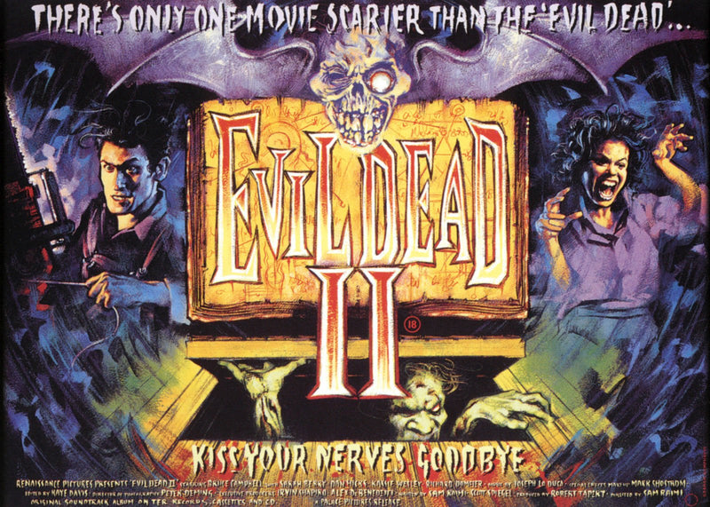 Evil Dead II 1987 Cult Vintage Horror Film Movie Poster Print wall art poster – printed in Yorkshire
