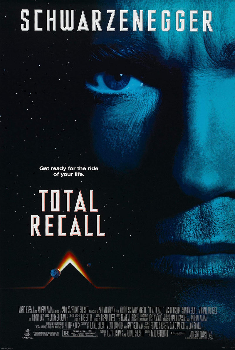 Total Recall Film Wall Art Poster print Memorabilia Arnold Schwarzenegger wall art poster – printed in Yorkshire