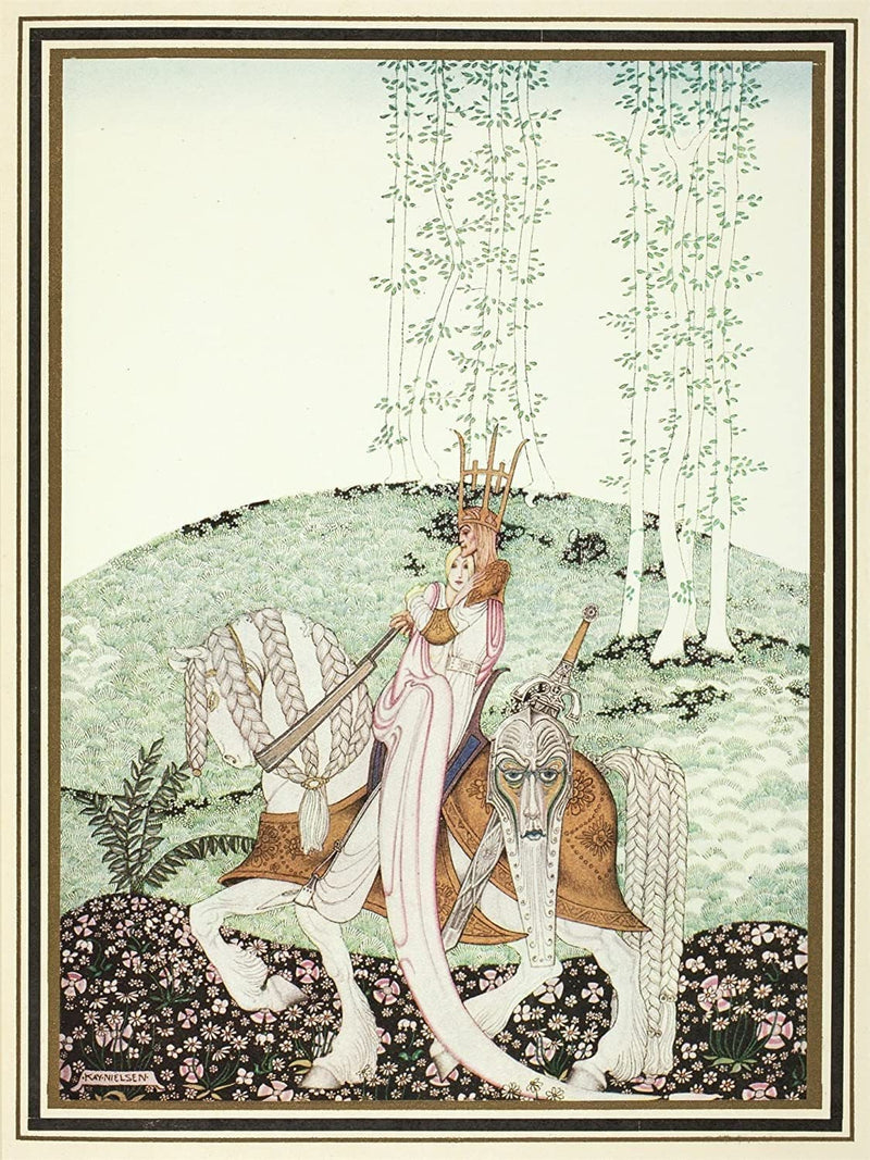 RPW Roystone Print Works Kay Nielsen 'Then he Coaxed her Down', from 'East of The Sun and West of The Moon', Denmark, 1914, Reproduction Vintage 250gsm A4 & A3 Classic Poster wall art poster – printed in Yorkshire