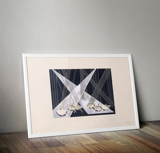 Alexandra Exter 'Circus Stage Design I', Poland, 1929-30, Reproduction 250gsm A4 & A3 Vintage Ballet Poster Print wall art poster – printed in Yorkshire