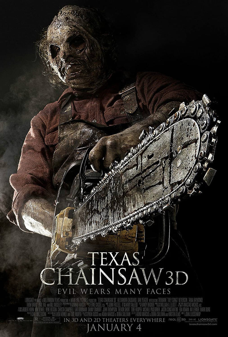 RPW Roystone Print Works Texas Chainsaw 3D 2013 Remake Slasher Horror Film Movie Poster PrintÊWall Art wall art poster – printed in Yorkshire