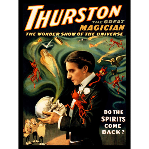 THEATRE VAUDEVILLE THURSTON MAGIC STAGE SHOW USA VINTAGE POSTER ART PRINT A4 / A3 wall art poster – printed in Yorkshire