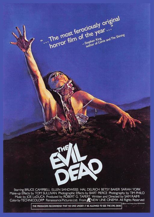 Evil Dead 1981 Cult Vintage Horror Film Movie Poster Print wall art poster – printed in Yorkshire