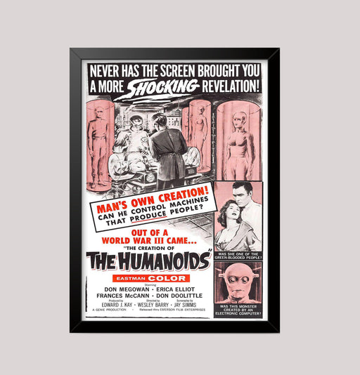 Vintage The Humanoids Sci-Fi Horror Movie Wall Art Poster Print wall art poster – printed in Yorkshire