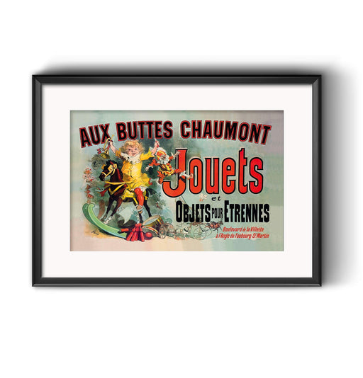 RPW Aux Buttes Chaumont Jouets et Objets Pour Etrennes seen on Friends Monika Wall Art Poster wall art poster – printed in Yorkshire