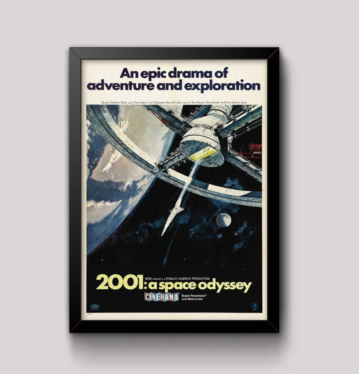 2001 - A Space Odyssey Stanley Kubrick Film Movie Poster Wall Art Print various sizes, Framed or unframed. wall art poster – printed in Yorkshire