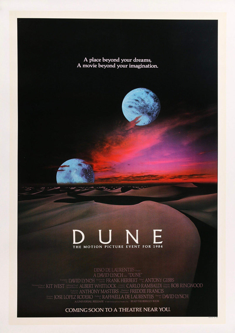 Dune Vintage A3 movie Wall Art poster gloss print 40 x 30cm 16 x 12 inches wall art poster – printed in Yorkshire