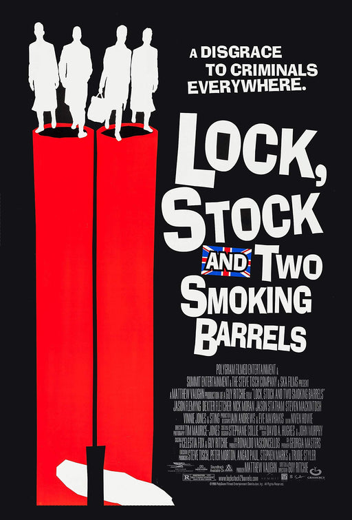 Lockstock and Two smoking barrels Vintage A3 movie poster Art print wall art poster – printed in Yorkshire