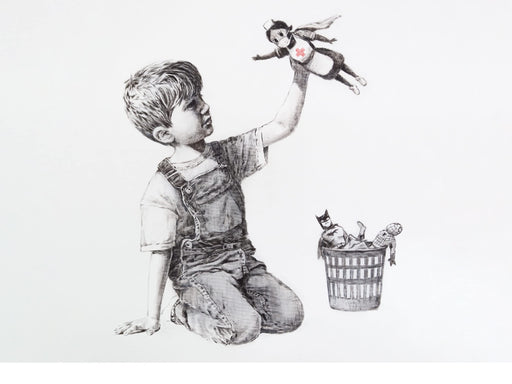 Banksy Superhero Nurse NHS Thank you reproduction Wall Art Poster print wall art poster – printed in Yorkshire