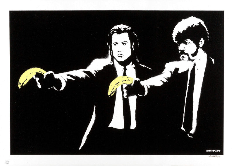 Banksy Pulp Fiction reproduction Wall Art Poster print wall art poster – printed in Yorkshire