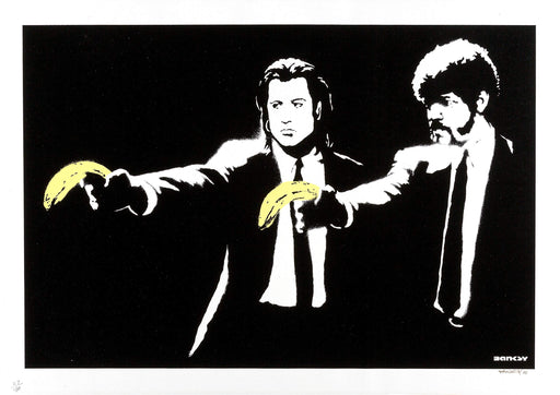 Banksy Pulp Fiction reproduction Wall Art Poster print wall art poster – printed in Yorkshire