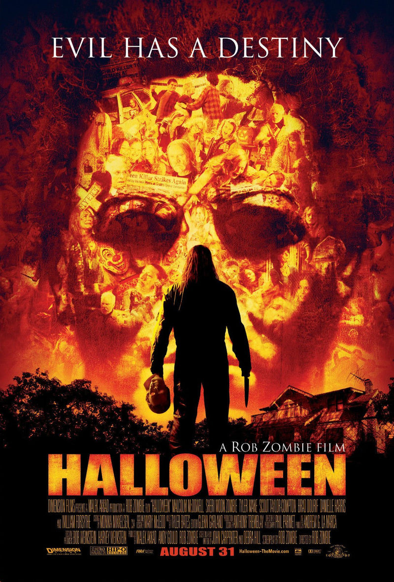 Halloween 2007 Remake Slasher Horror Film Movie Poster Print Rob Zombie wall art poster – printed in Yorkshire
