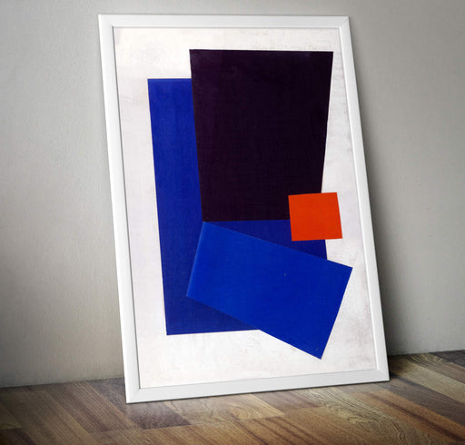 Hermann Glockner Rot Yber Schwarz und Blau Red above Black and Blue 1932 Vintage Wall Art Poster print wall art poster – printed in Yorkshire