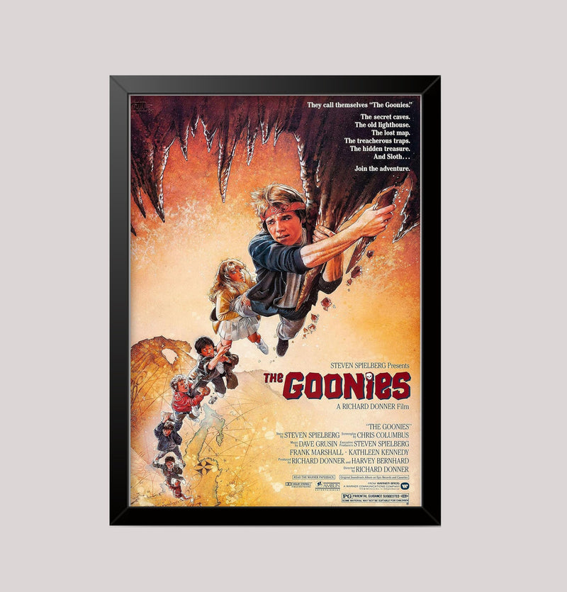 Goonies cult classic 1980's Vintage adventure movie poster Wall Art print wall art poster – printed in Yorkshire