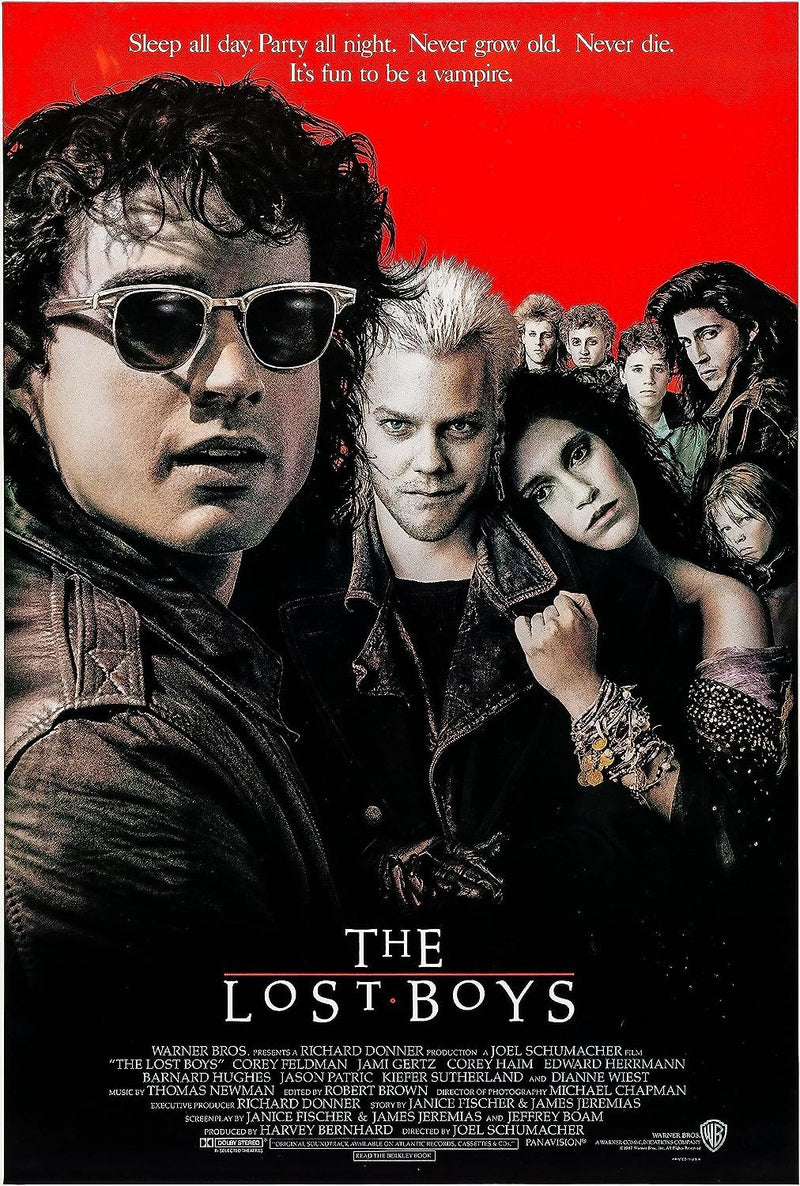Funky Print The Lost Boys Poster Borderless Vibrant Premium Wall Art Movie Poster Various Sizes wall art poster – printed in Yorkshire
