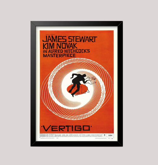 Alfred Hitchcocks Vertigo Poster/Picture movie Poster Wall Art Print Framed or Unframed wall art poster – printed in Yorkshire