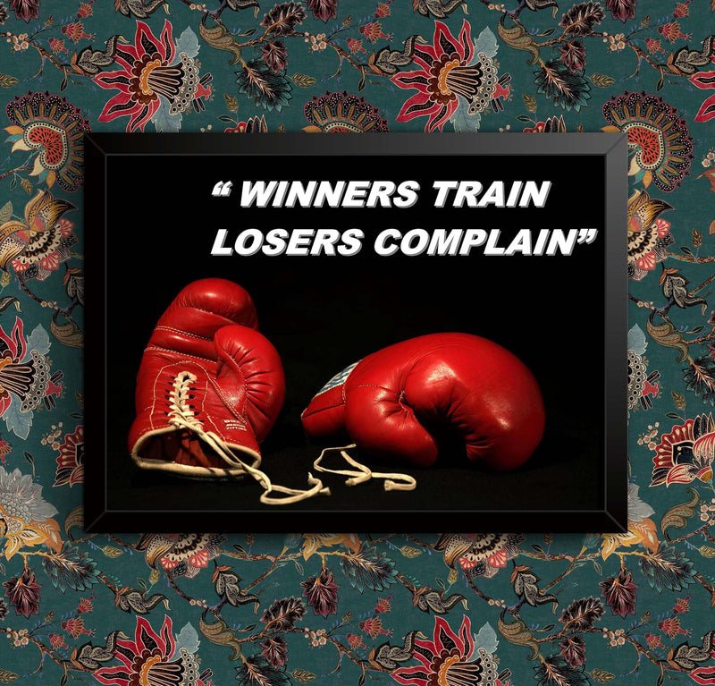 Boxing Inspirational Motivational Quote Sign Poster Print Picture wall art poster – printed in Yorkshire