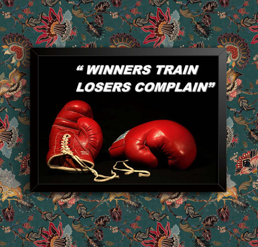 Boxing Inspirational Motivational Quote Sign Poster Print Picture wall art poster – printed in Yorkshire