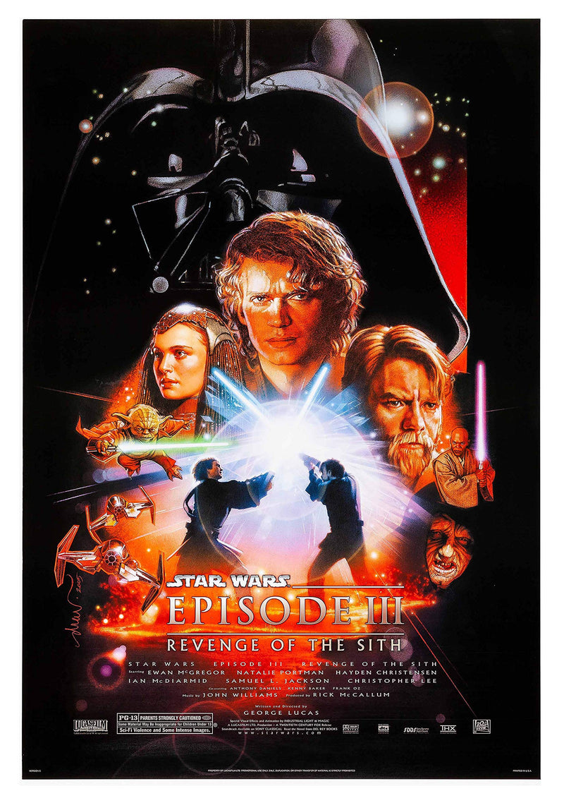 RPW Revenge of the Sith Poster Movie A3 280gsm Gloss Art Card 30x42cm wall art poster – printed in Yorkshire