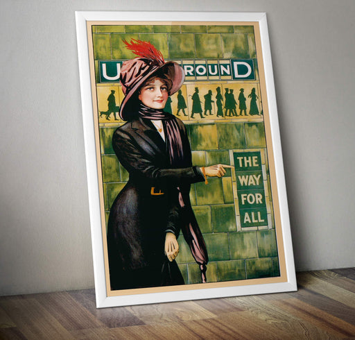 Vintage Underground the way for all Vintage Wall Art Poster A4 and A3 size 250gsm print wall art poster – printed in Yorkshire