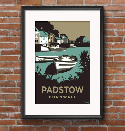 RPW Vintage Padstow Cornwall Travel Poster Wall Art print Various sizes wall art poster – printed in Yorkshire