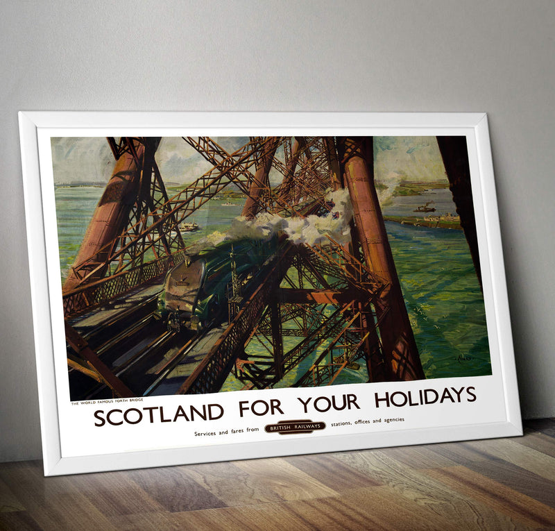 RPW Vintage Scotland for your holidays Travel Poster A3 Wall Art print 42 x 30cm 17 x 12 inches wall art poster – printed in Yorkshire