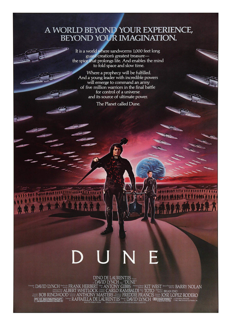 RPW Dune Vintage V2 A3 movie poster 280gsm gloss print 40 x 30cm 16 x 12 inches wall art poster – printed in Yorkshire