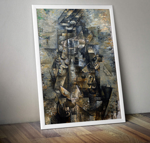 RPW Georges Braque - Man with a guitar 1911 Vintage Wall Art Poster A4 and A3 size 250gsm print wall art poster – printed in Yorkshire