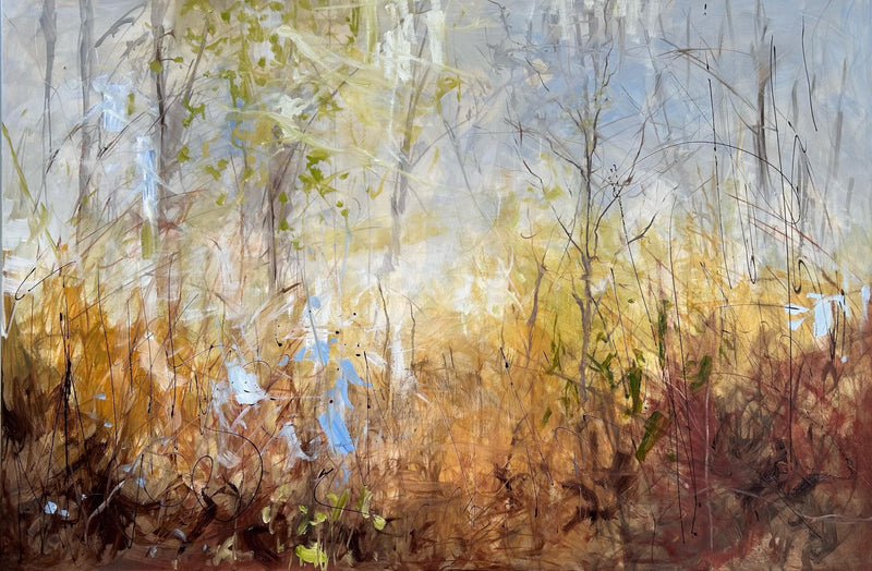 Lynne Davies - Wet spring day with a glimmer of hope Nature Wall Art Poster Panting gloss print wall art poster – printed in Yorkshire