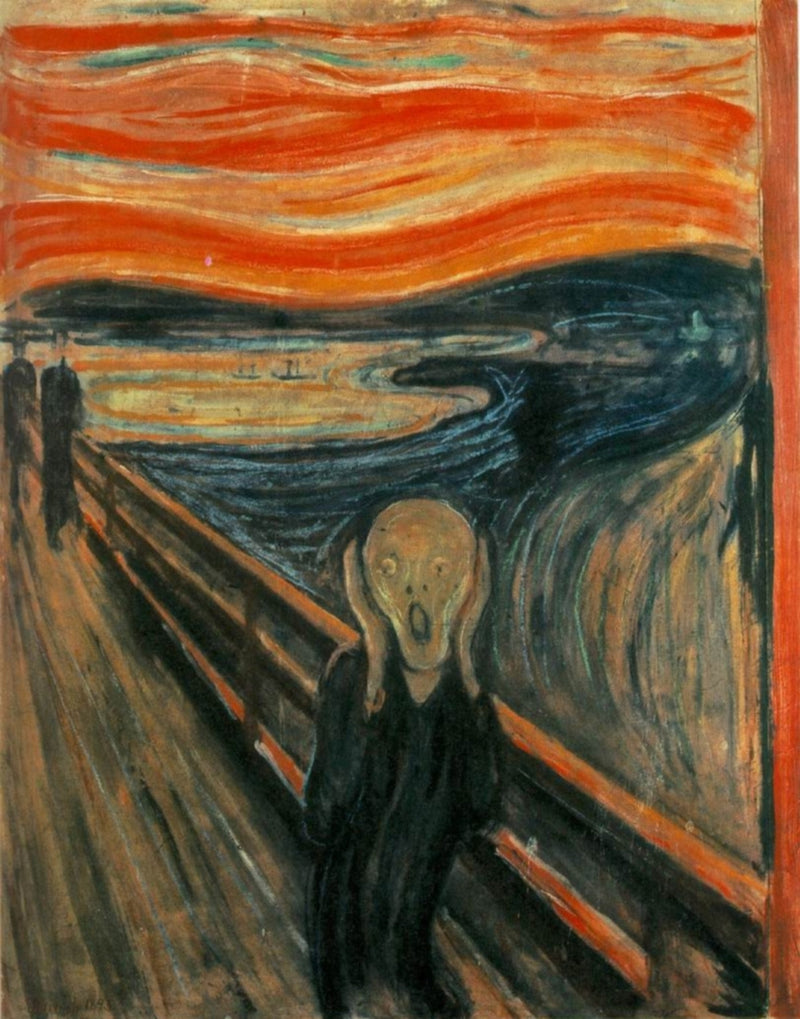 RPW Edvard Munch The Scream Lithographic reproduction Poster Art Print A4 and A3 wall art poster – printed in Yorkshire