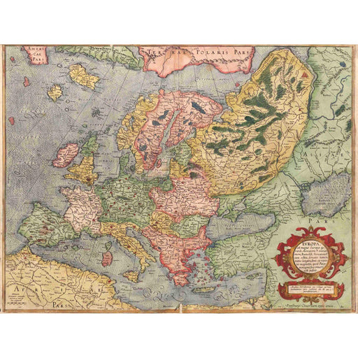 MAPOF ANTIQUE EUROPE EUROPA MERCATOR GEOGRAPHY FINE ART PRINT ART POSTER A4 / A3 wall art poster – printed in Yorkshire