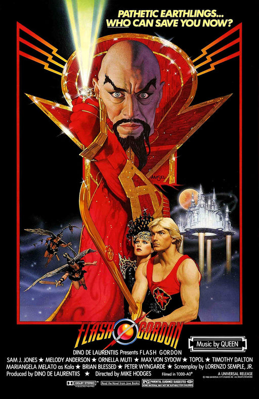 RPW Flash Gordon 1980 Vintage Nostalgic Film Wall Art Poster print Memorabilia wall art poster – printed in Yorkshire
