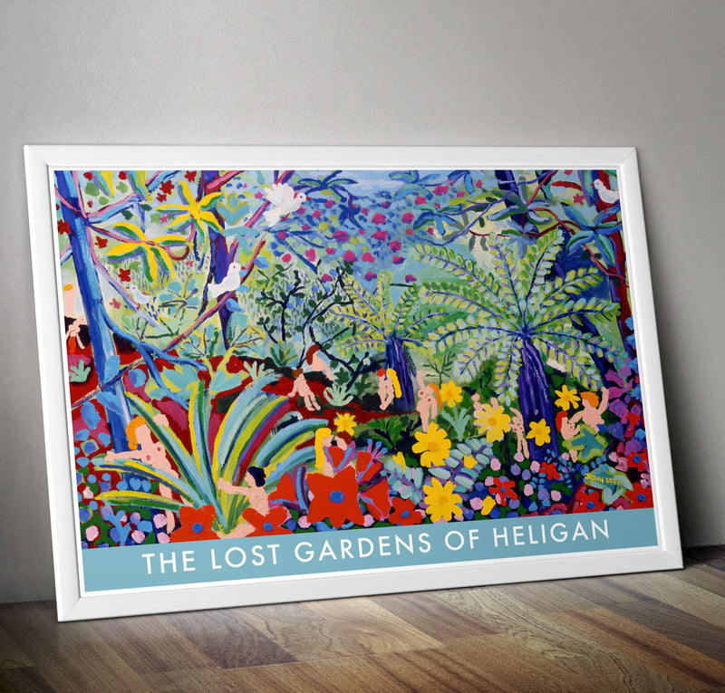 Vintage The Lost Gardens Of Heligan Travel Poster A3 Wall Art print 42 x 30cm 16 x 12 inches wall art poster – printed in Yorkshire