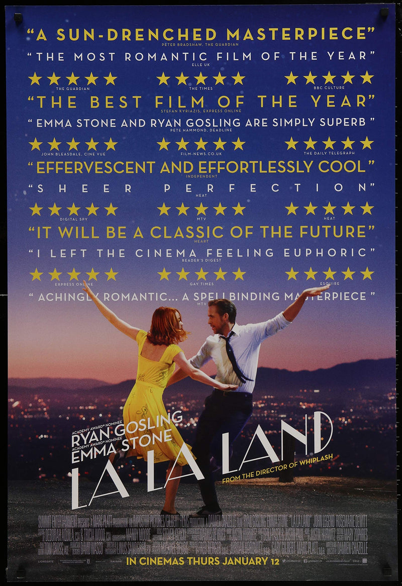 RPW La La Land A3 Film Poster 40x30cm wall art poster – printed in Yorkshire
