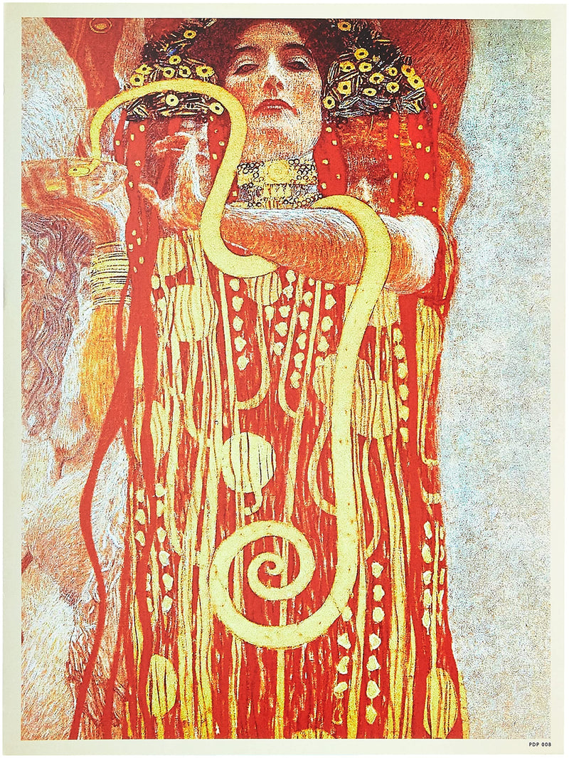 Gustav Klimt Hygieia Art nouveau Poster Wall Art Print A4 and A3 wall art poster – printed in Yorkshire