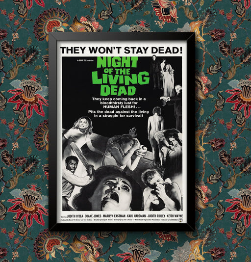 night of the living dead 1968 Film Movie wall art home decor poster print wall art poster – printed in Yorkshire