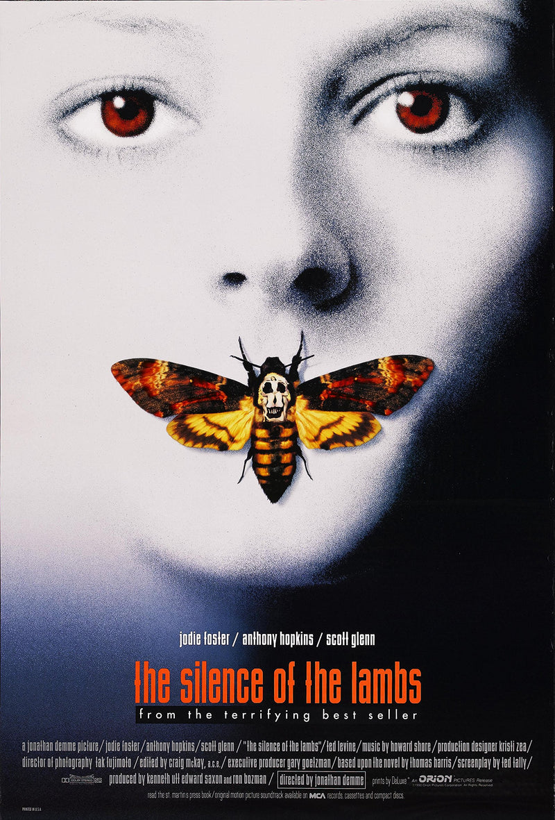 Silence Of The Lambs Cult Film Movie Art Poster Print Retro Vintage wall art poster – printed in Yorkshire