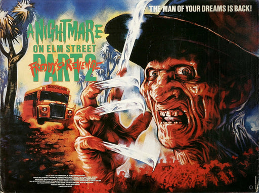 RPW Roystone Print Works A Nightmare on Elm Street 2 1985 Cult Vintage Horror Film Movie Poster wall art poster – printed in Yorkshire